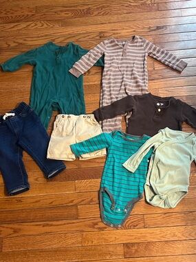 Baby boy neutral color 12 month clothing lot